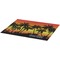 Tropical Sunset Burlap Placemat (Angle View)