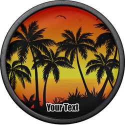 Tropical Sunset Cabinet Knob (Black) (Personalized)