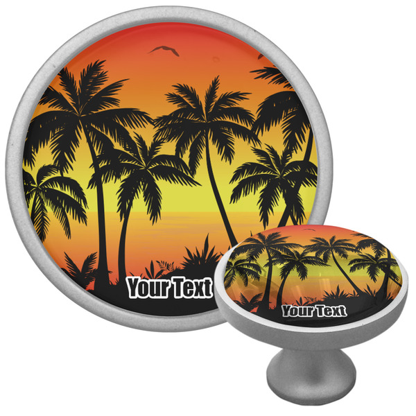Custom Tropical Sunset Cabinet Knob (Personalized)