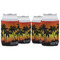 Tropical Sunset Can Cooler (12 oz) - Set of 4 w/ Name or Text