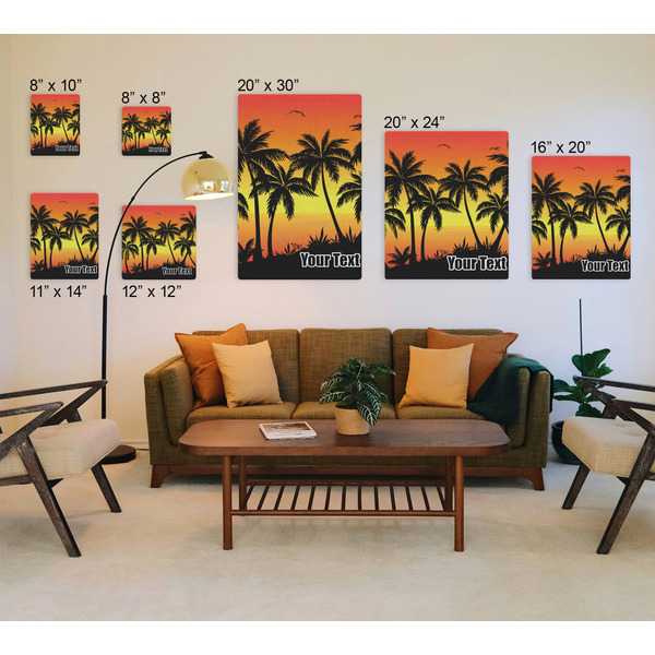 Tropical Sunset Canvas Prints - Multiple Sizes