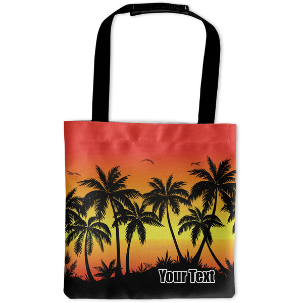 Custom Tropical Sunset Auto Back Seat Organizer Bag (Personalized)