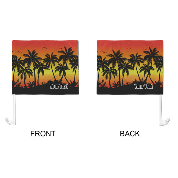 Tropical Sunset Car Flag - Large - APPROVAL