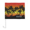 Tropical Sunset Car Flag - Large - FRONT