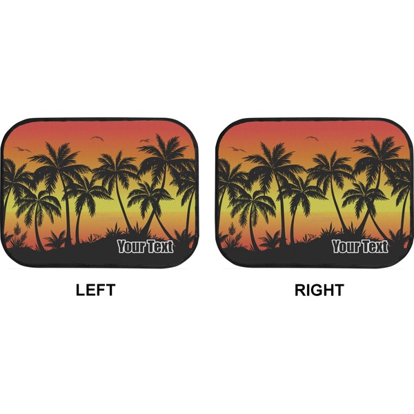 Tropical Sunset Car Floor Mats (Back Seat) (Approval)