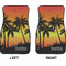 Tropical Sunset Car Mat Front - Approval