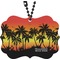 Tropical Sunset Car Ornament (Front)