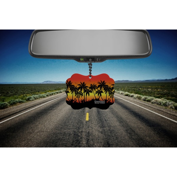 Tropical Sunset Car Ornament (Road)