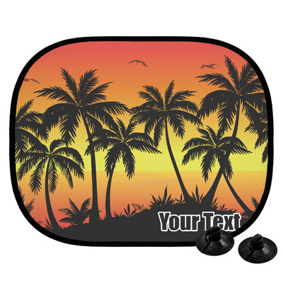 Tropical Sunset Car Side Window Sun Shade (Personalized)