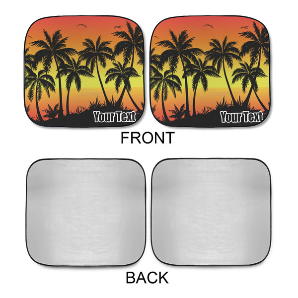 Tropical Sunset Car Sun Shades - APPROVAL