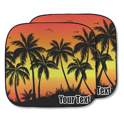 Tropical Sunset Car Sun Shade - Two Piece (Personalized)