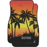 Tropical Sunset Car Floor Mats (Personalized)