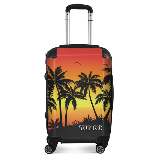 Custom Tropical Sunset Suitcase - 20" Carry On (Personalized)