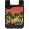 Tropical Sunset Cell Phone Credit Card Holder