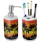 Tropical Sunset Ceramic Bathroom Accessories