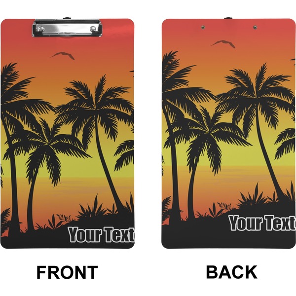 Tropical Sunset Clipboard (Legal) (Front + Back)