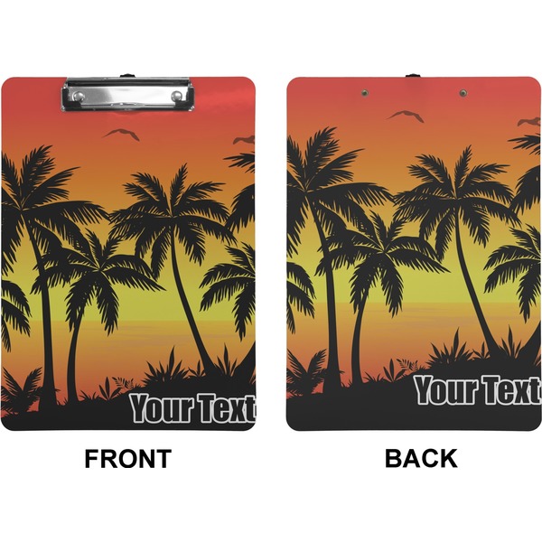 Tropical Sunset Clipboard (Letter) (Front + Back)