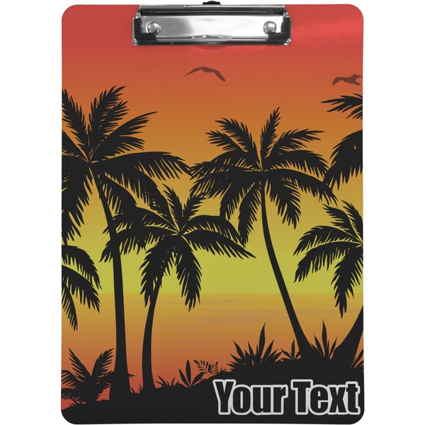 Custom Tropical Sunset Clipboard (Personalized)