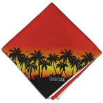 Tropical Sunset Cloth Dinner Napkin - Single w/ Name or Text