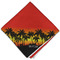 Tropical Sunset Cloth Napkins - Personalized Dinner (Folded Four Corners)
