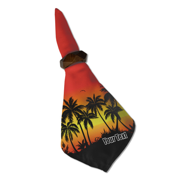 Tropical Sunset Cloth Napkins - Personalized Dinner (Folded in Ring) (MAIN)