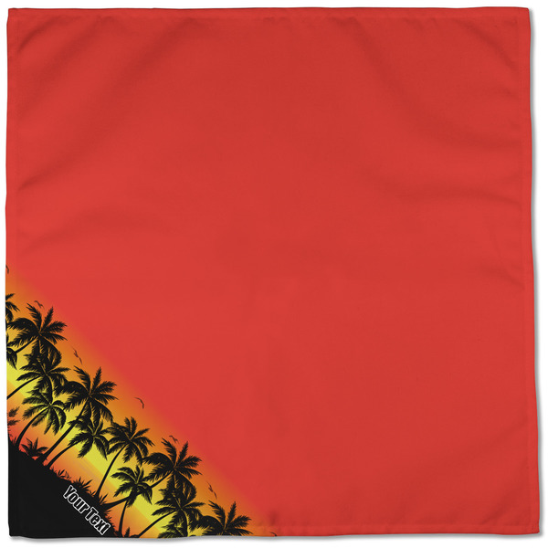 Tropical Sunset Cloth Napkins - Personalized Dinner (Full Open)