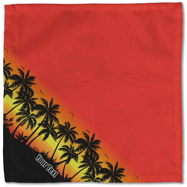 Tropical Sunset Cloth Napkins - Personalized Lunch (Single Full Open)