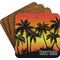 Tropical Sunset Coaster Set (Personalized)