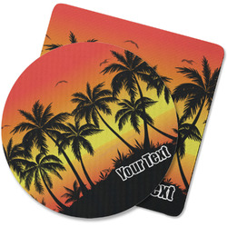 Tropical Sunset Rubber Backed Coaster (Personalized)