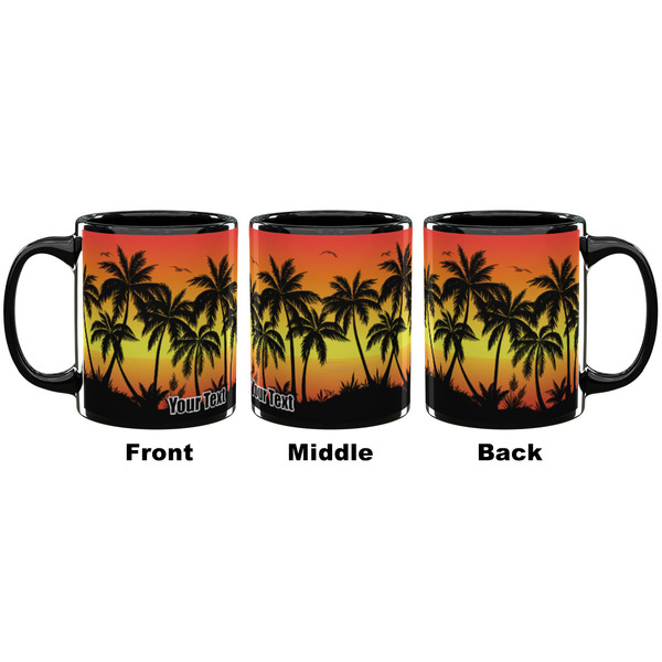 Tropical Sunset Coffee Mug - 11 oz - Black APPROVAL