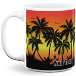 Tropical Sunset 11 Oz Coffee Mug - White (Personalized)