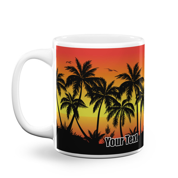 Custom Tropical Sunset Coffee Mug (Personalized)