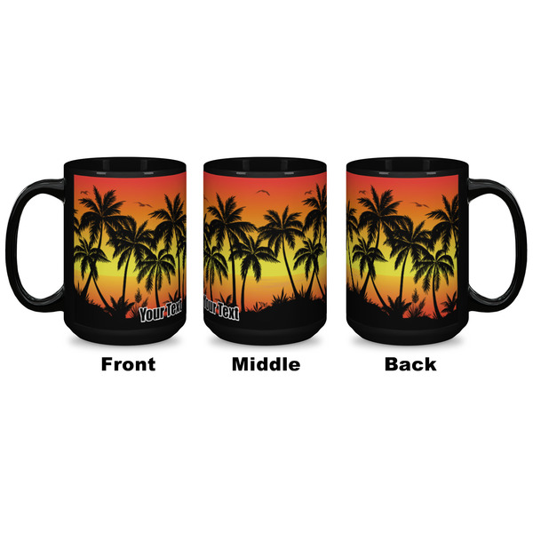 Tropical Sunset Coffee Mug - 15 oz - Black APPROVAL