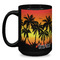 Tropical Sunset Coffee Mug - 15 oz - Black