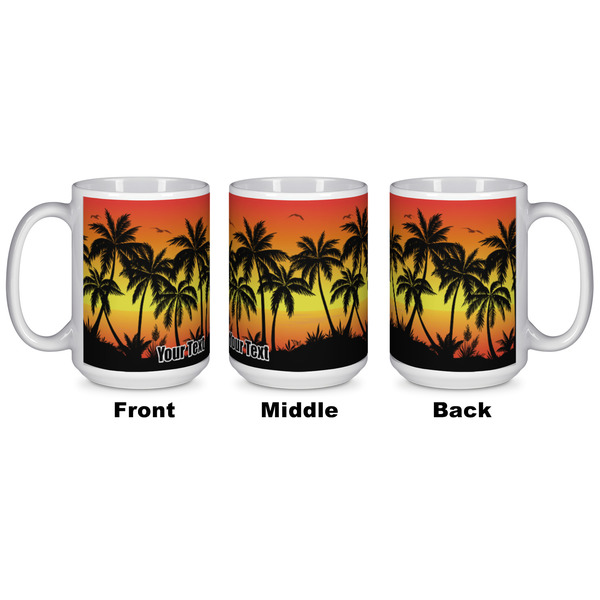 Tropical Sunset Coffee Mug - 15 oz - White APPROVAL