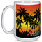 Tropical Sunset Coffee Mug - 15 oz - White Full