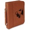Tropical Sunset Cognac Leatherette Bible Covers with Handle & Zipper - Main