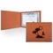 Tropical Sunset Cognac Leatherette Diploma / Certificate Holders - Front only - Main