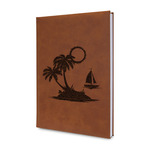 Tropical Sunset Leatherette Journal - Double Sided (Personalized)