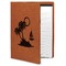 Tropical Sunset Cognac Leatherette Portfolios with Notepad - Large - Main