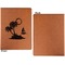Tropical Sunset Cognac Leatherette Portfolios with Notepad - Large - Single Sided - Apvl