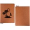 Tropical Sunset Cognac Leatherette Portfolios with Notepad - Small - Single Sided- Apvl