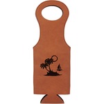 Tropical Sunset Leatherette Wine Tote