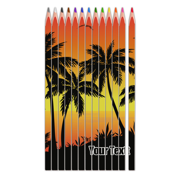 Custom Tropical Sunset Colored Pencils (Personalized)
