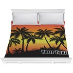 Tropical Sunset Comforter - King (Personalized)