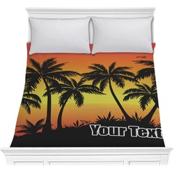 Tropical Sunset Comforter - Full / Queen (Personalized)