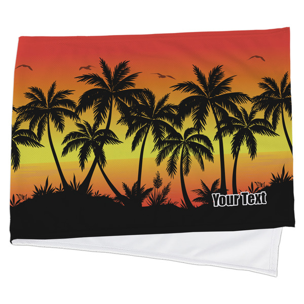 Custom Tropical Sunset Cooling Towel (Personalized)