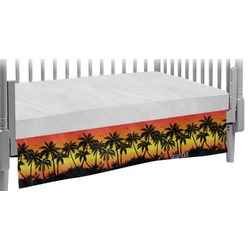 Tropical Sunset Crib Skirt (Personalized)