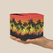 Tropical Sunset Cube Favor Gift Box - On Hand - Scale View