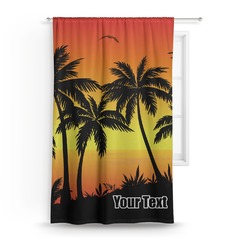 Tropical Sunset Curtain - 50"x84" Panel (Personalized)